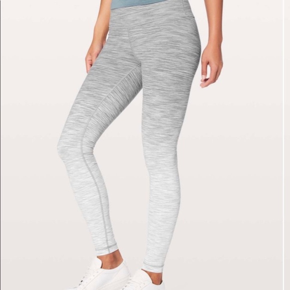 Lululemon Wunder Under Grey Ombré Leggings